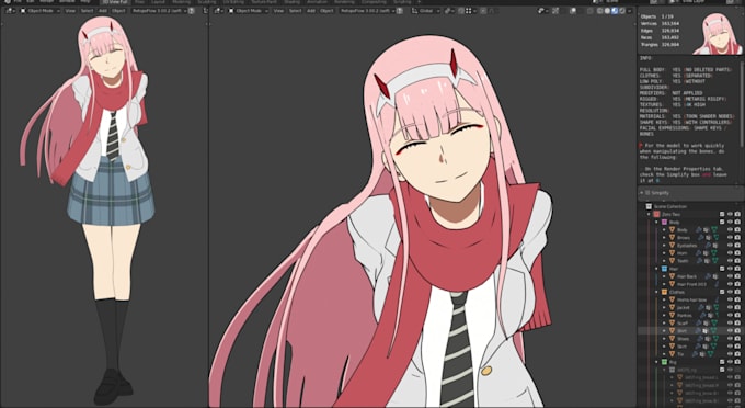 3d character rigging, mmd facial rigging, cc4 rigging for mmd, cc4, vrchat,blend