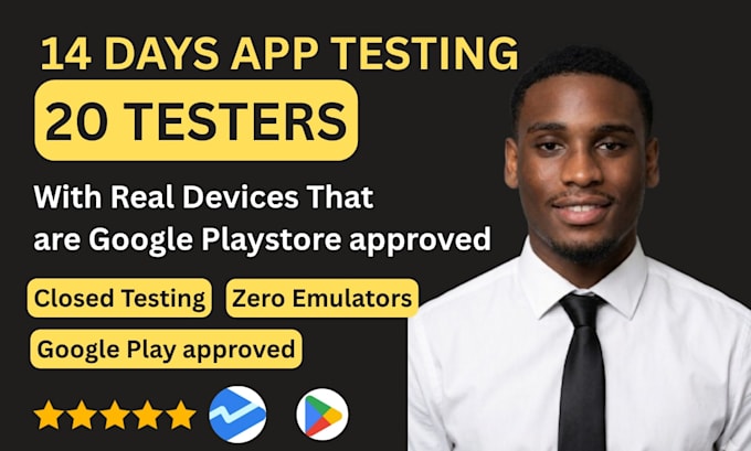 provide 20 app testers for 14 days closed testing