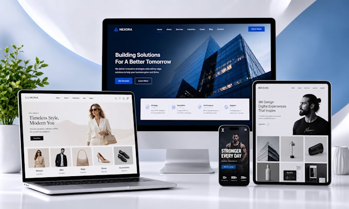 create wordpress business, blog, portfolio or ecommerce site
