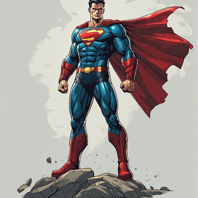 amazing superhero character for comics
