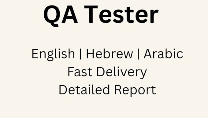 test your website for bugs and usability