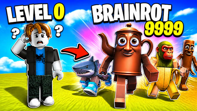 make professional roblox youtube thumbnail for you