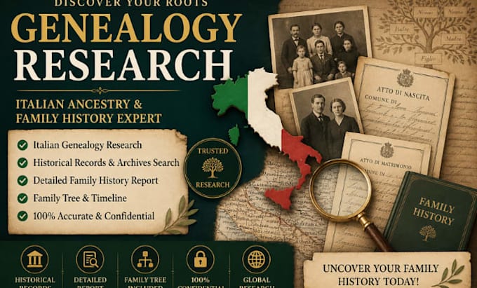 perform deep genealogy research using historical archives