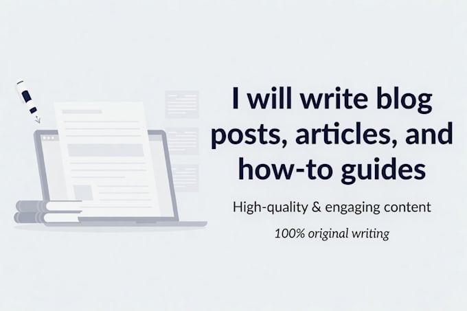 write engaging blog posts and articles for your website