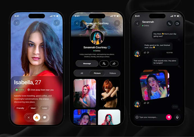 develop ai powered dating app and website with chat and live streaming features