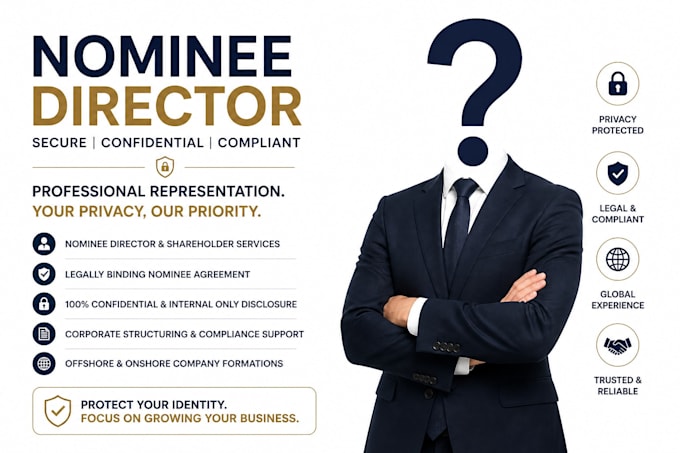 provide secure and confidential nominee director representation