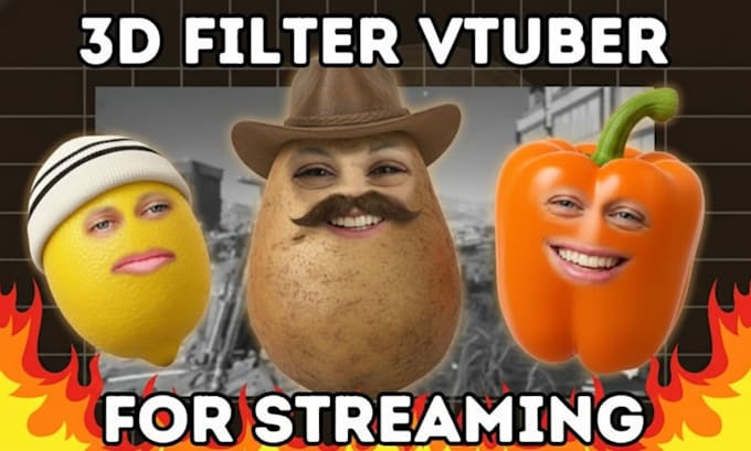 create a custom 3d ar vtuber filter for snap camera and lens studio streaming