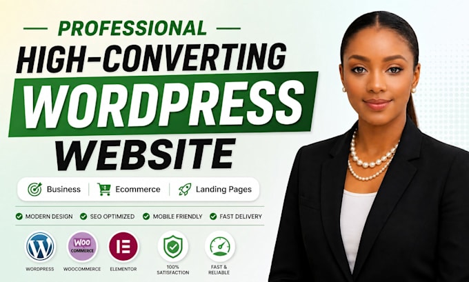 design, redesign, and develop a responsive wordpress website for your business