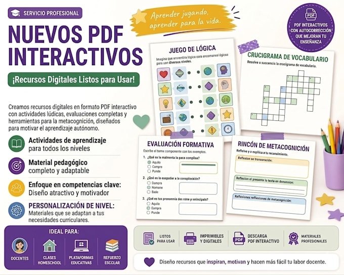 diseñaré recursos didácticos profesionales