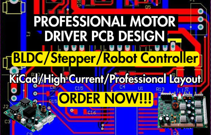 design motor driver pcb bldc stepper robot controller board
