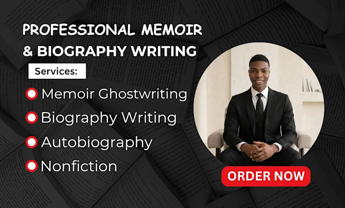 ghostwrite your memoir or biography