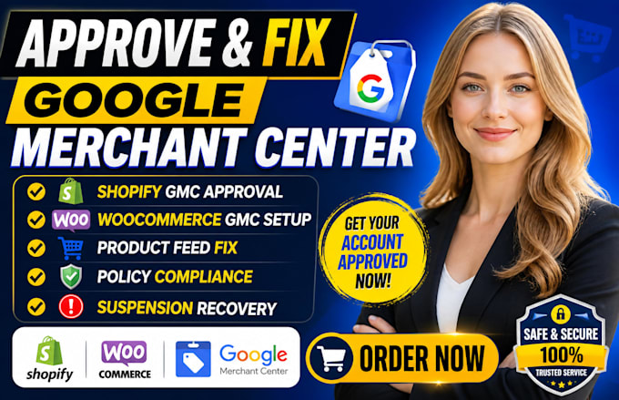approve and fix google merchant center for shopify woocommerce store
