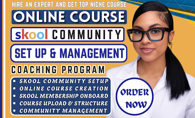 do skool community setup business coaching course content and course curriculum