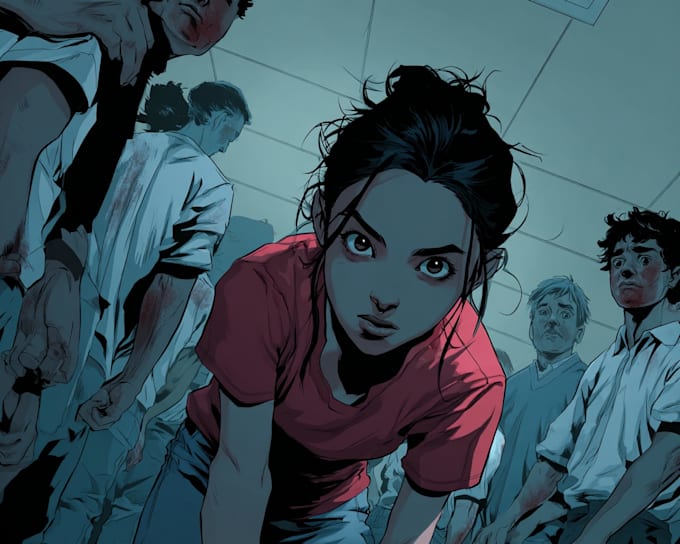 draw unique stylized comic book art and original characters
