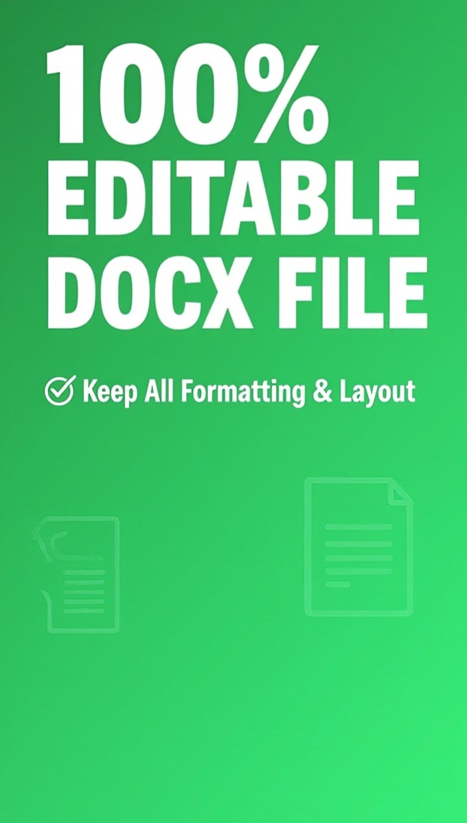 convert PDF to word and data entry in 24 hours