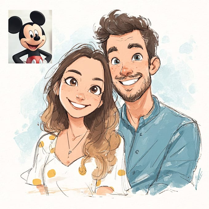disney cartoon style drawing