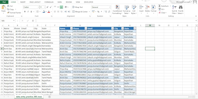 professional b2b lead generations, excel