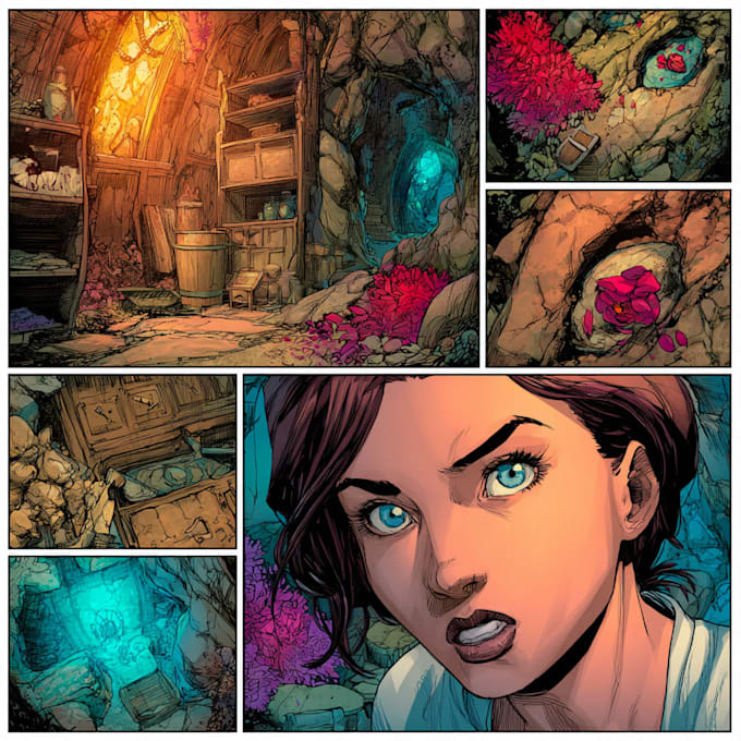 do comic pages illustration comic book page