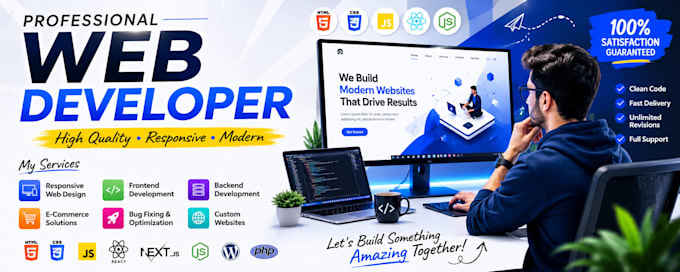 build website, website design, website development, full stack developer