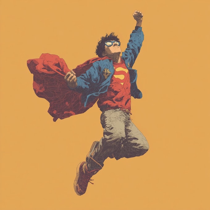 create professional superhero artwork