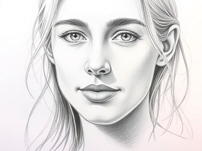 draw gorgeous with pencil and charcoal portrait for you