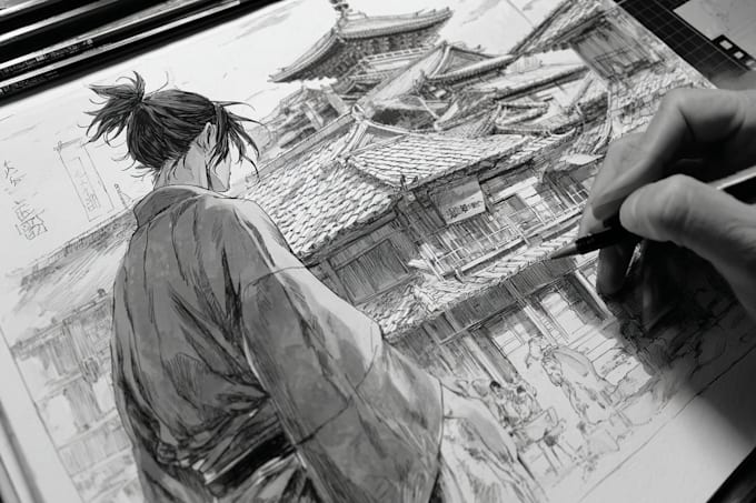 design manga comic pages with professional layout