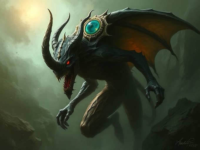 paint your dark fantasy creature