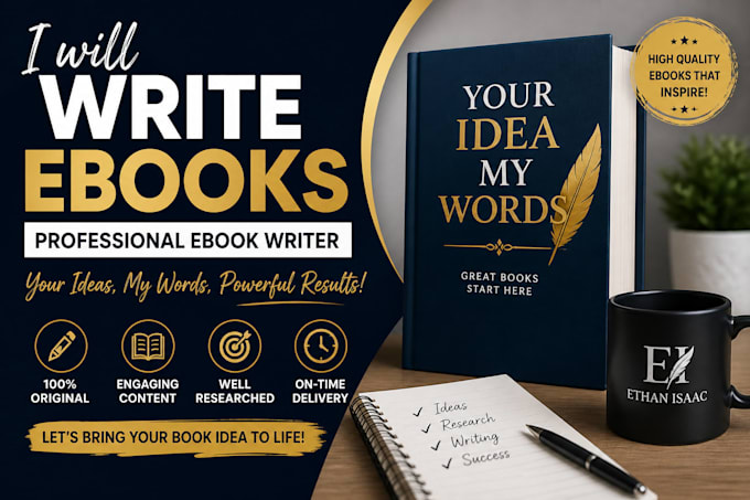 write ebook, ghostwrite ebook, professional ebook writer