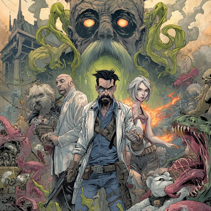 draw comic book cover comic cover art comic cover page