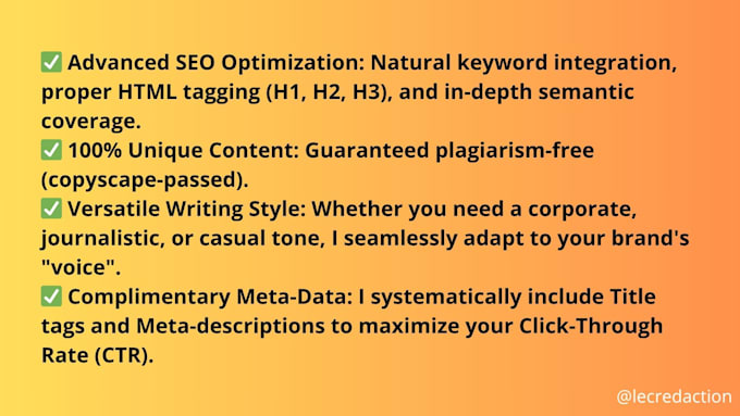write SEO optimized blog articles in french for you