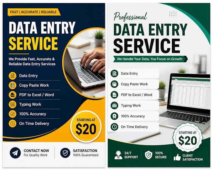 do fast and accuraate data entry work for you