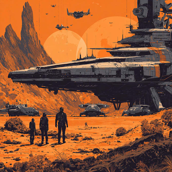 design sci fi illustration and sci fi sci fi illustration