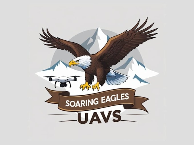 create a powerful eagle mascot logo design
