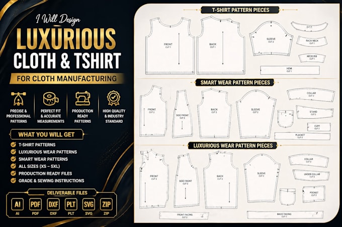 develop professional apparel designs for clothing production
