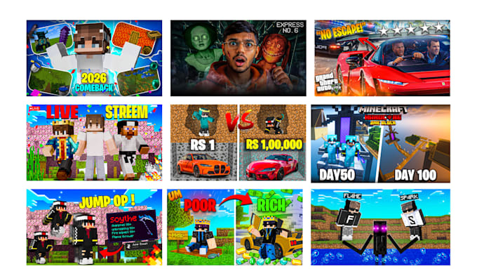 design amazing youtube thumbnails