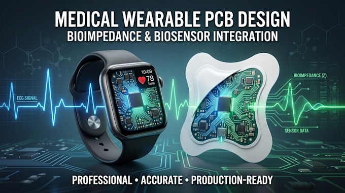 design medical wearable pcb with bioimpedance and biosensor integration