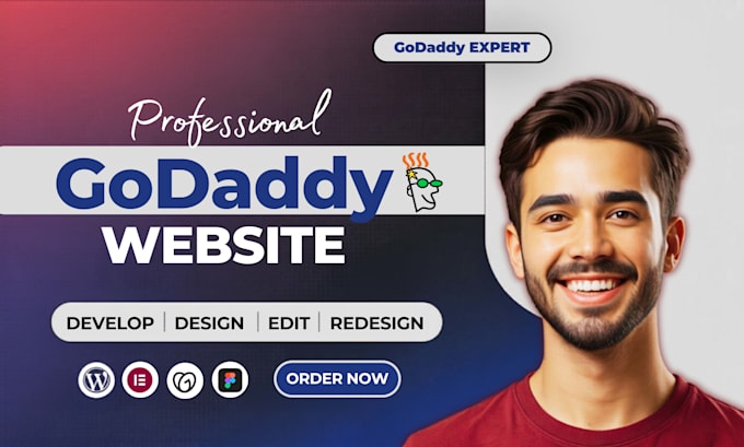 design a professional godaddy website or redesign your godaddy site