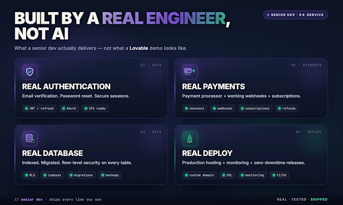 fix and deploy your lovable or bolt vibe coded app