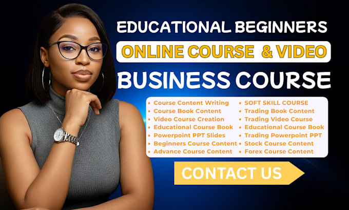 business training course, soft skill course, elearning course, video, ebook, ppt