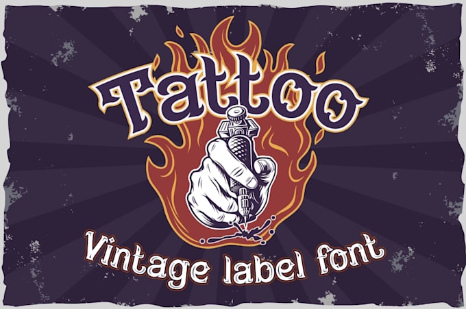 do make an modern custom tattoo logo free victor file