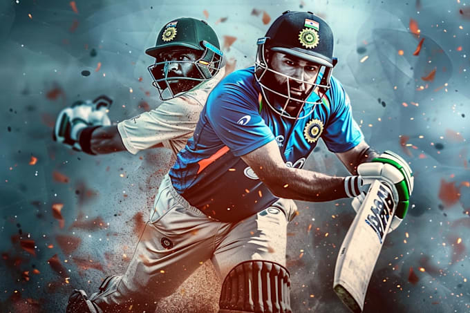 design a viral cricket thumbnail