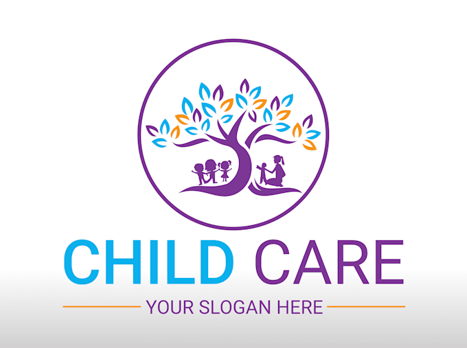 design amazing child development logo with creative concepts