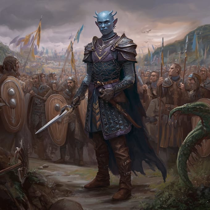 dnd character art and character designer
