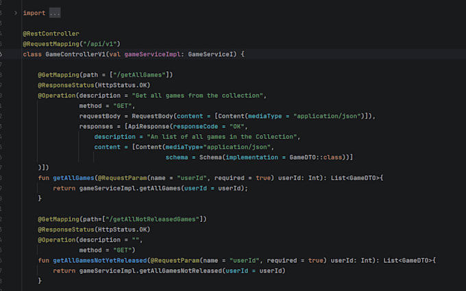 create you an springboot restful application