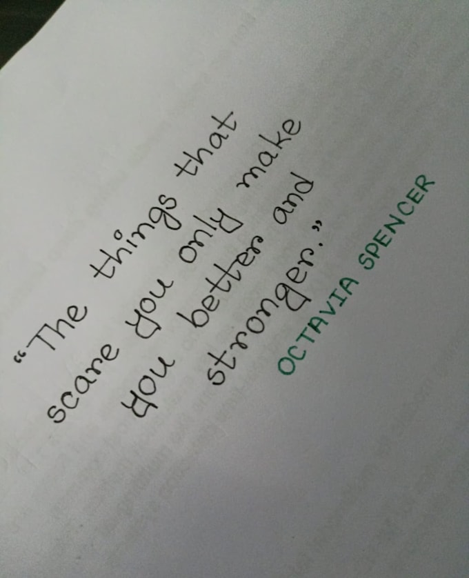 write anything with my beautiful handwriting