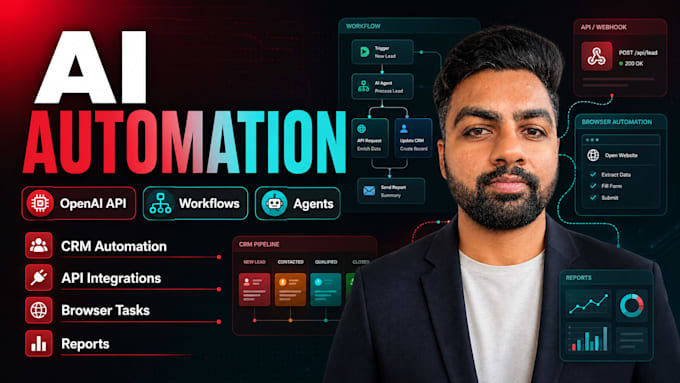 build ai automation workflows using openai API and agents