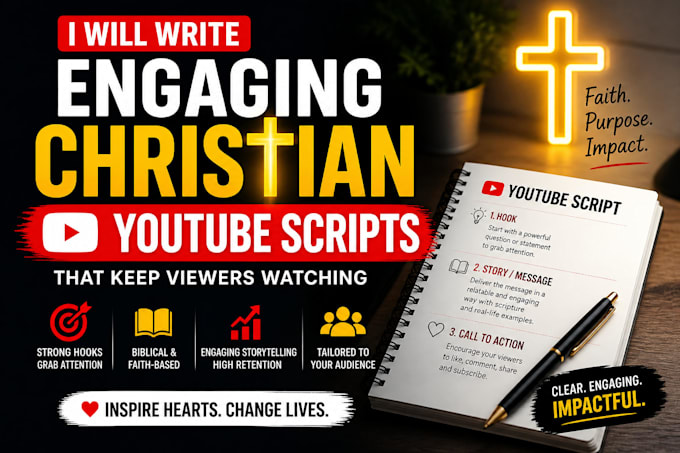 write engaging christian christian youtube scripts that keep viewers watching