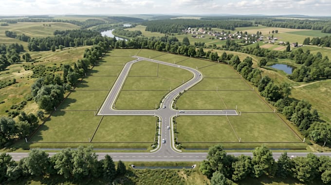 design land subdivision, site layout, plot map and parcel map for real estate