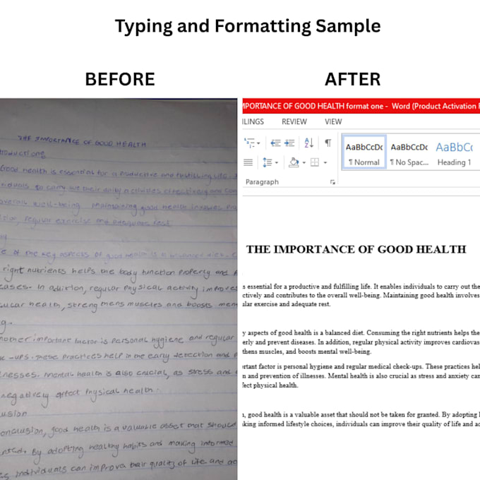 provide professional typing services