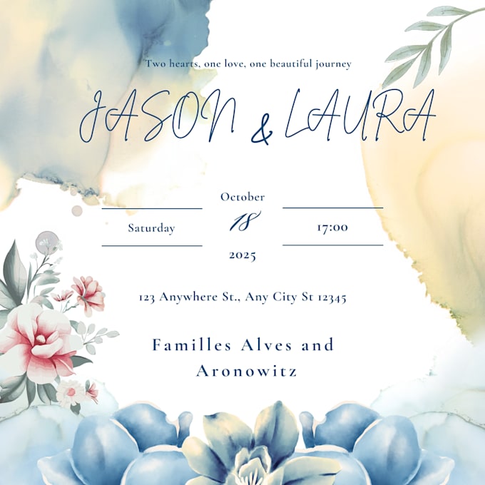 design luxury and romantic wedding invitations
